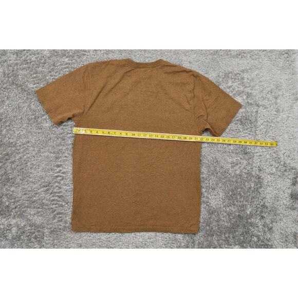 Carhartt Men's Medium Cotton T-Shirt Brown Loose Fit Short Sleeve - Picture 4 of 6